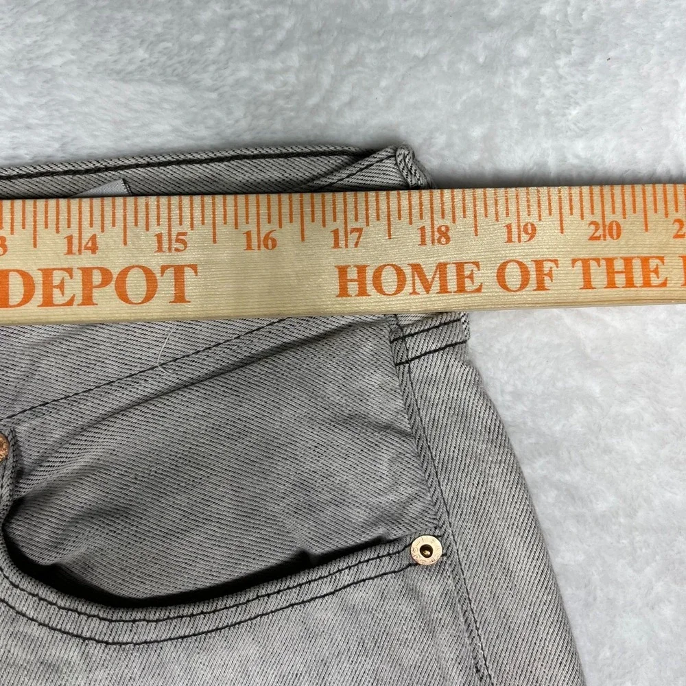 Levi's 501 Jeans Men's Gray Denim Classic Straight Button‎ Fly Flaws - 36X28
